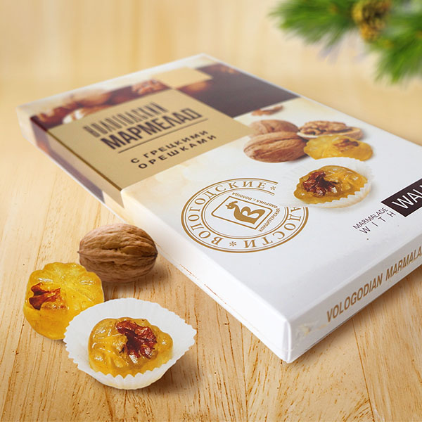Вологодский мармелад с грецкими орешками