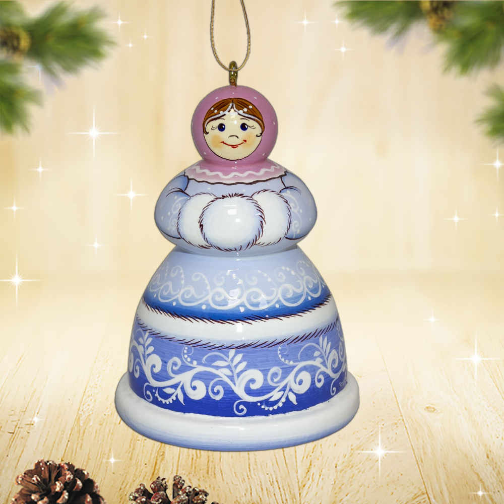 Фигурка деревянная Снегурочка